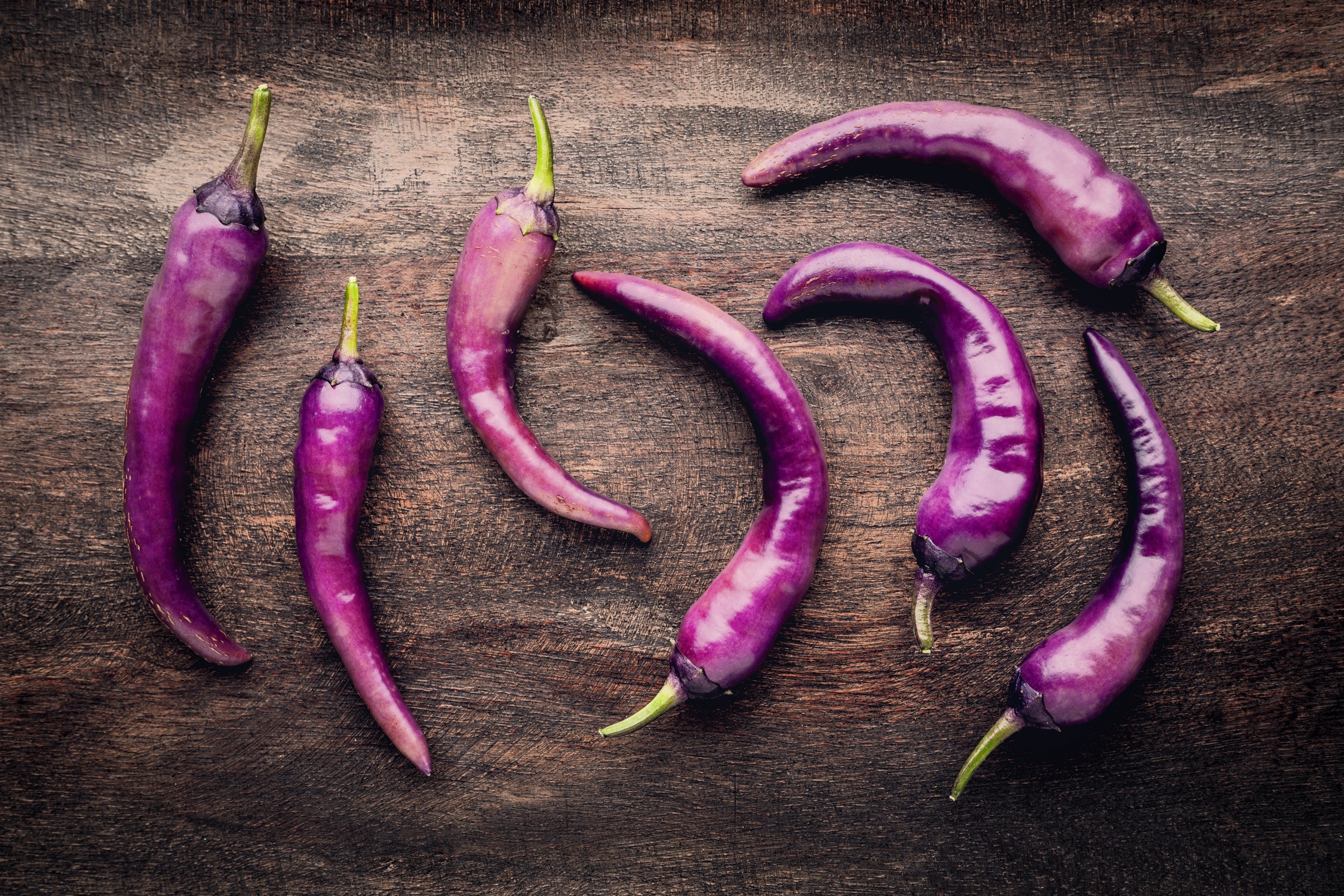 50 PURPLE CAYENNE PEPPER Hot Capsicum Annuum Vegetable Seeds
