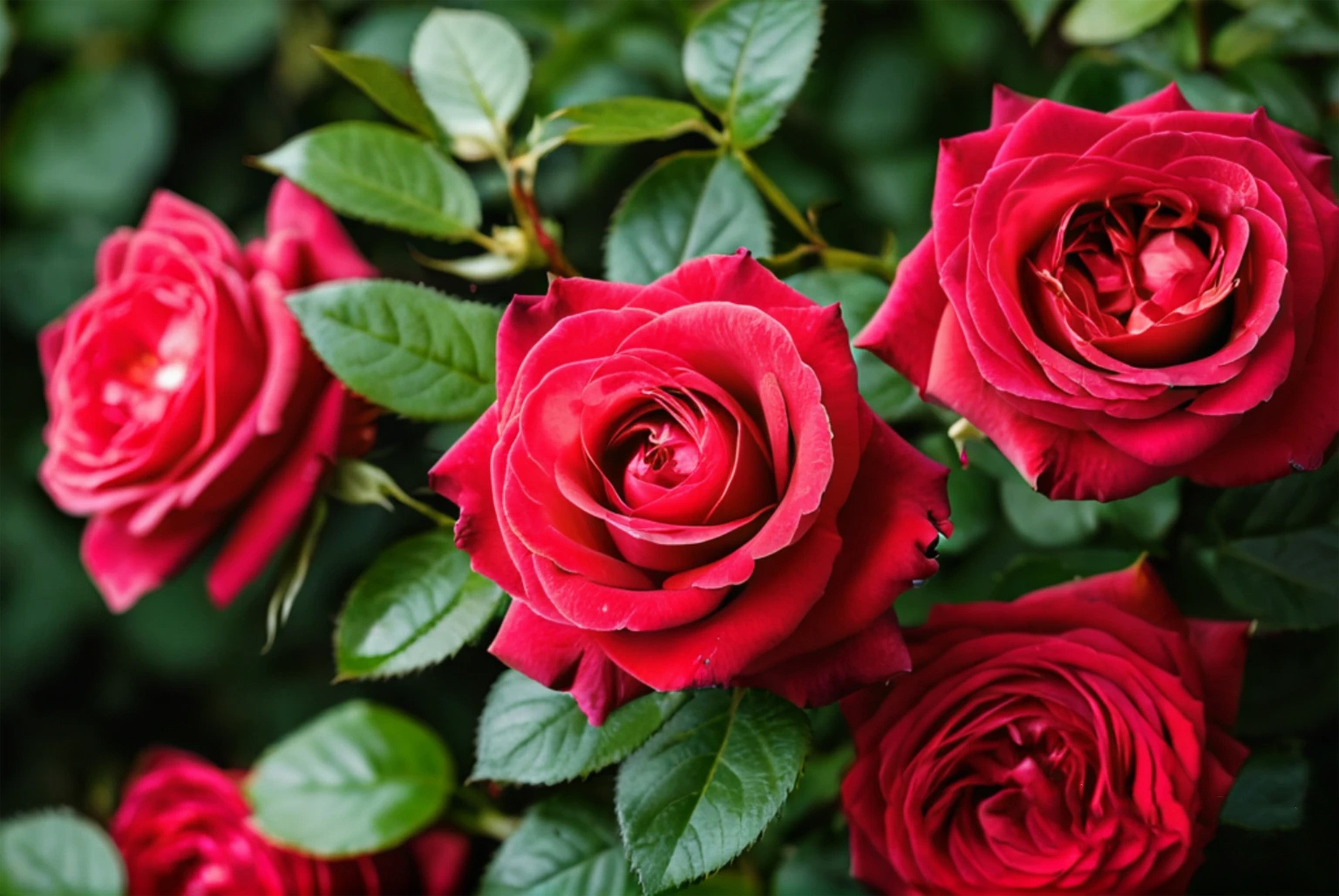 5 RED ROSE Rosa Bush Shrub Perennial Flower Seeds