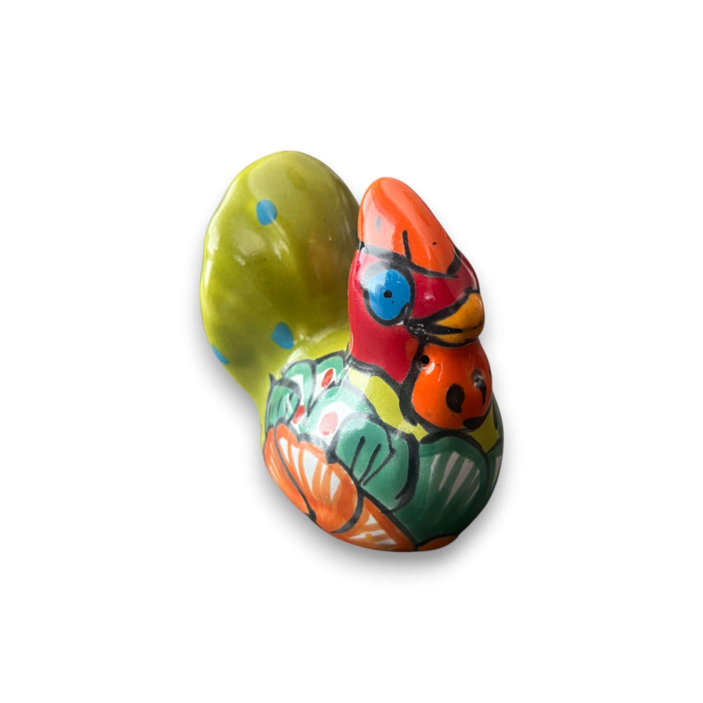 Small Talavera Chicken Pot Hanger | Handmade Mexican Garden Decor