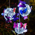 Solar Butterfly Wind Chime Lights, Garden Hanging Decor Lighting Fixture