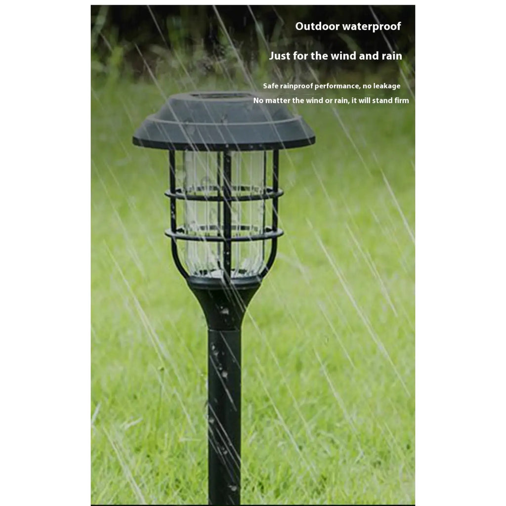 Solar LED Light for Garden with Modern Stripe Design for Outdoors