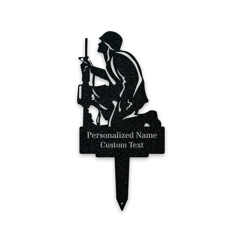 Soldier Memorial Stake - Personalized