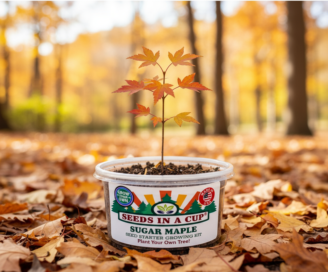 Sugar Maple Grow Kit | Grow Maple Tree from Seed | Seeds In A Cup®