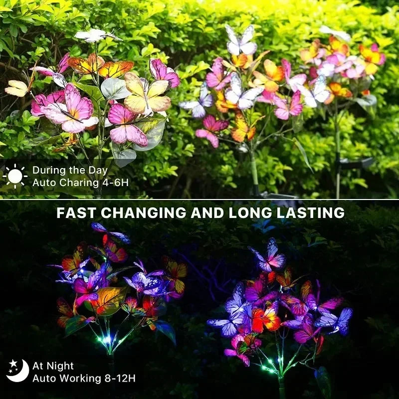 DecorBites™ Sunflower Solar Garden Lights for Outdoor Decor
