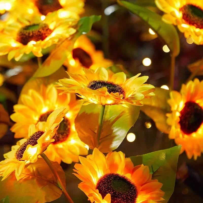 DecorBites™ Sunflower Solar LED Garden Light - Auto Brightness
