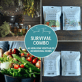 Survival Garden Seed Kit – 80 Varieties with 9,100+ Heirloom Vegetable & Medicinal Herb Seeds for Self-Sufficiency