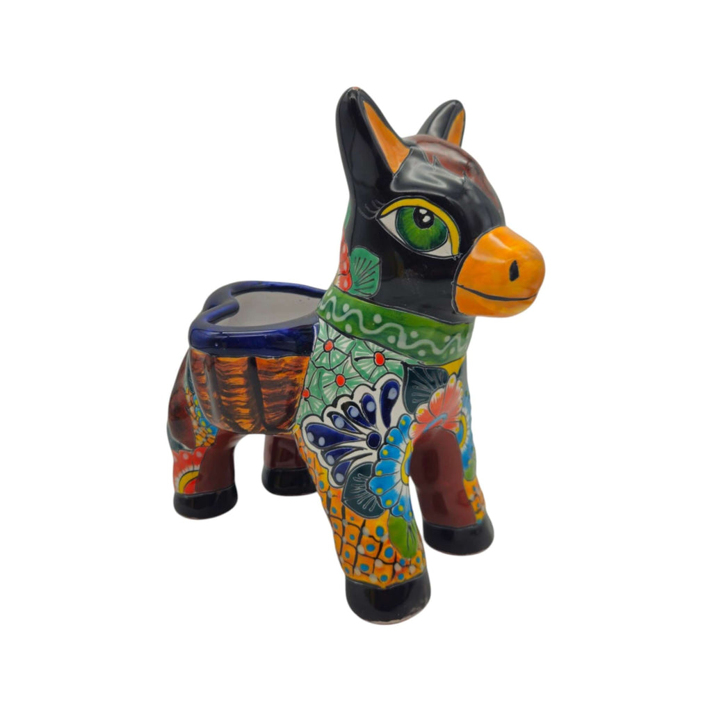 Talavera Donkey Planter | Vibrant Mexican Burro Pot
