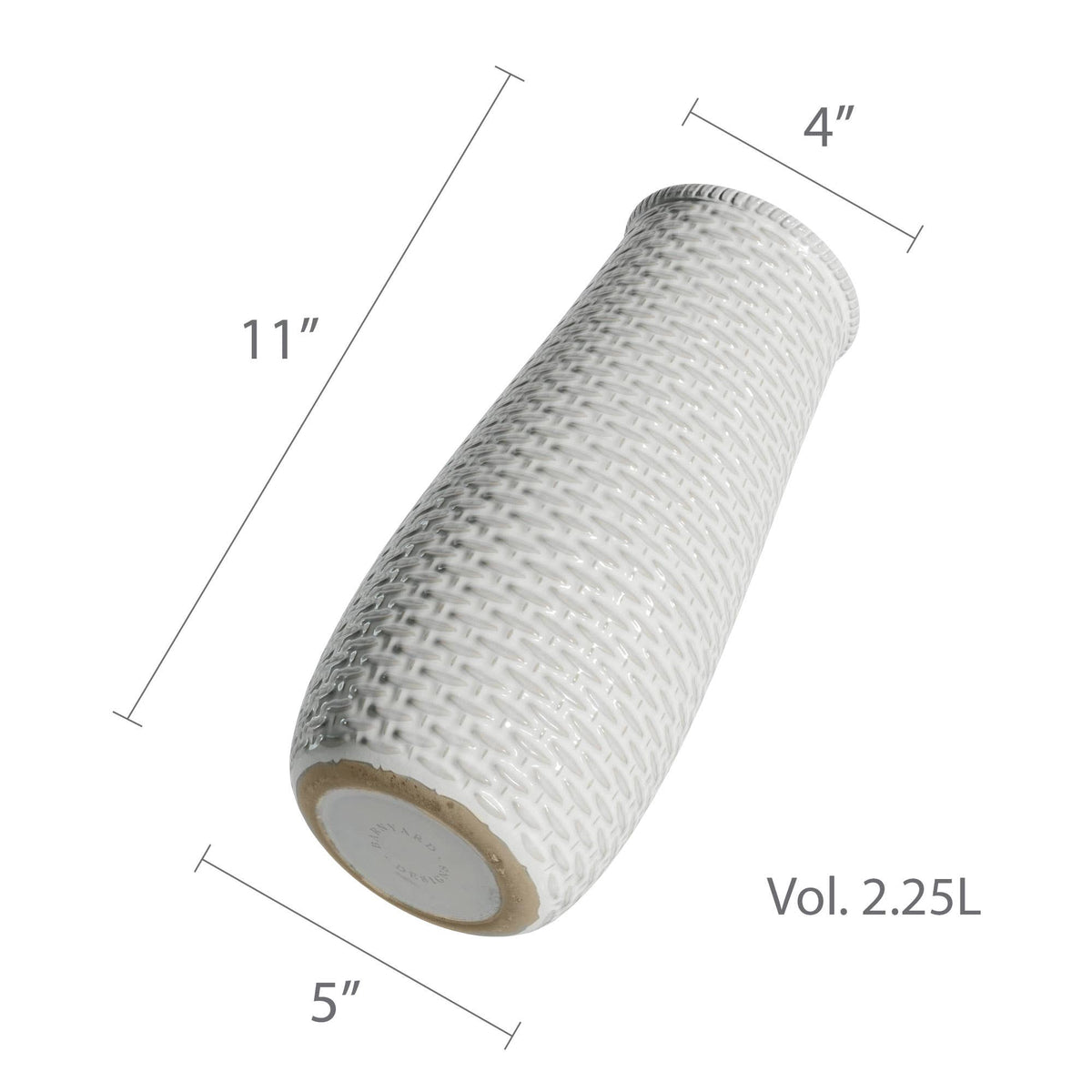 Basketweave Taper Vase