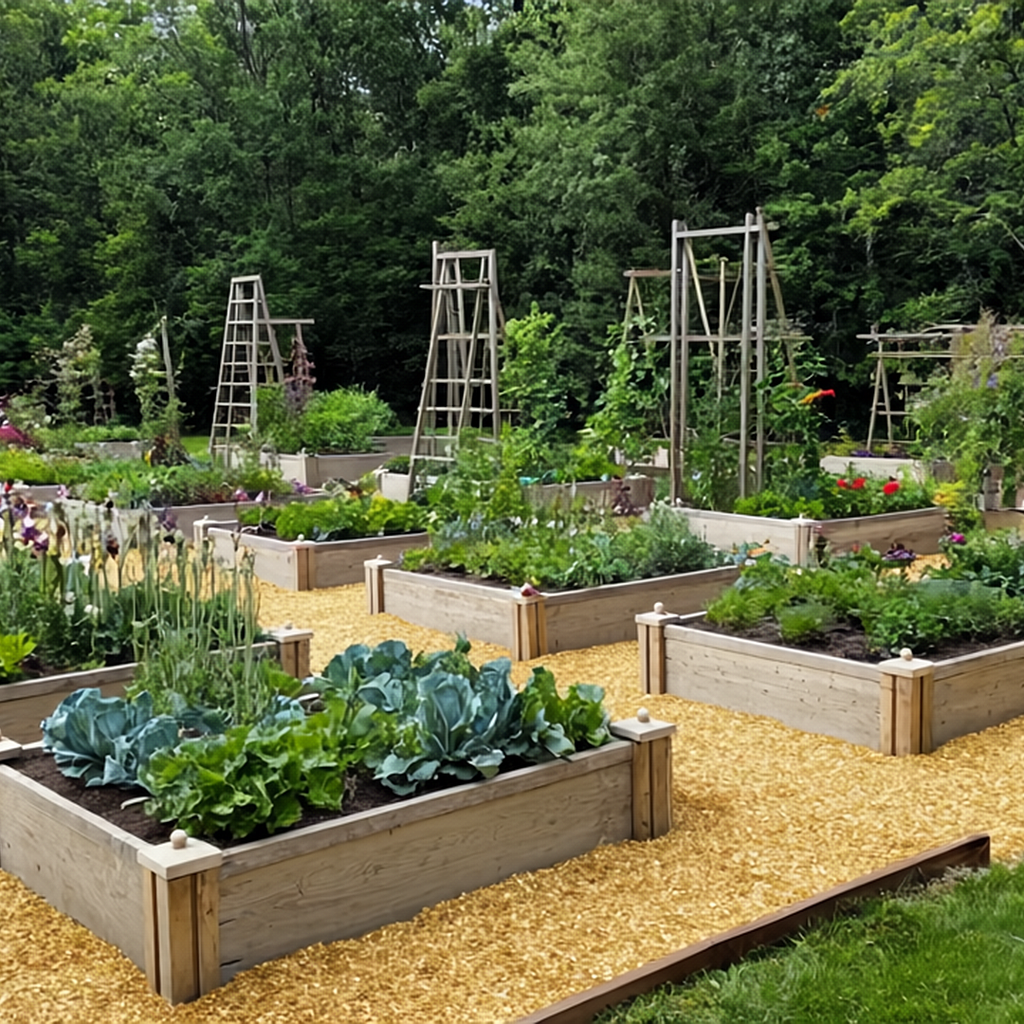 Prefabricated Concrete Garden Bed - Textured Stone
