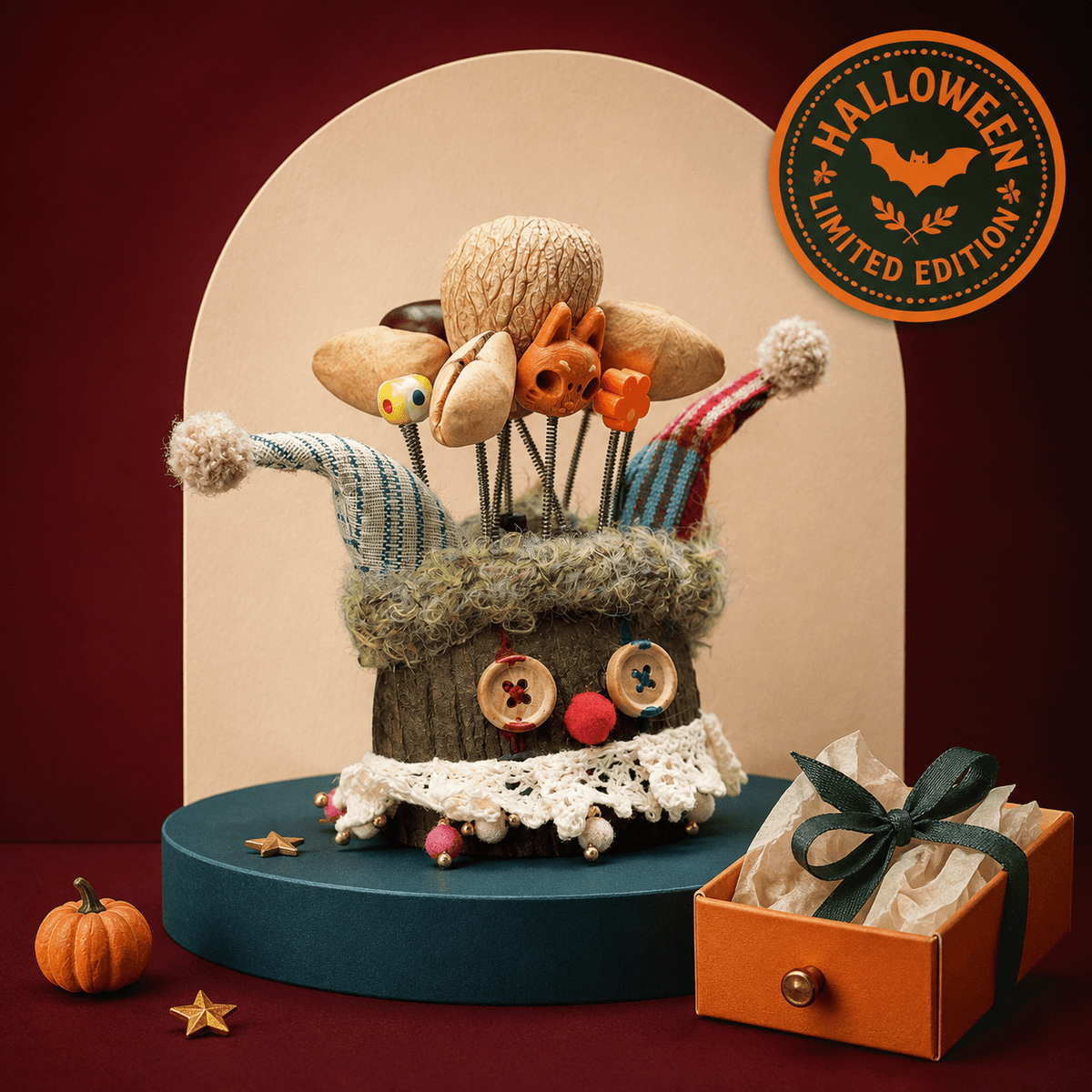 "The Happy Jester" Seed Clown Doll