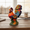 Talavera Rooster Statue | Large Hand-Painted Ceramic Decor