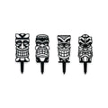 Tiki Yard or Garden Stake Set - 4 Metal Yard Signs