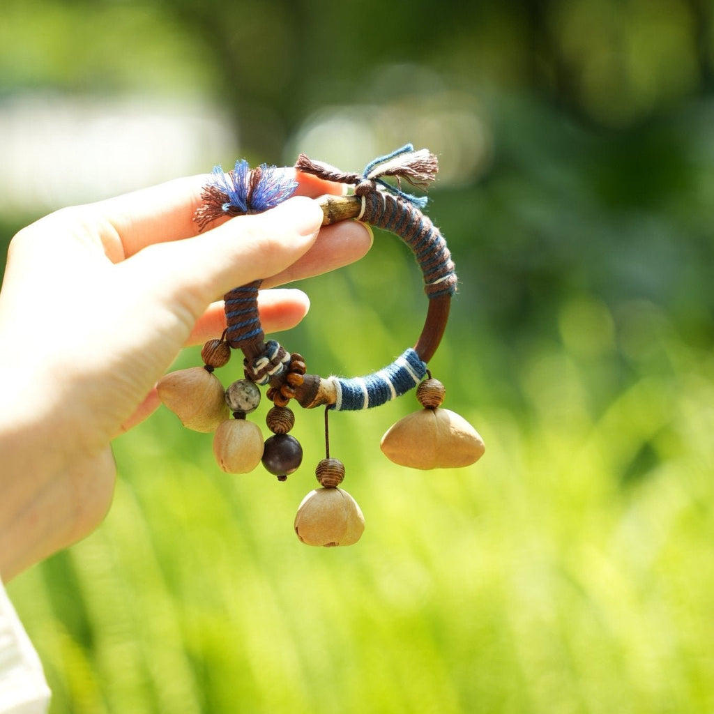 "Tribal Vine" Natural Branch Seed Bangle