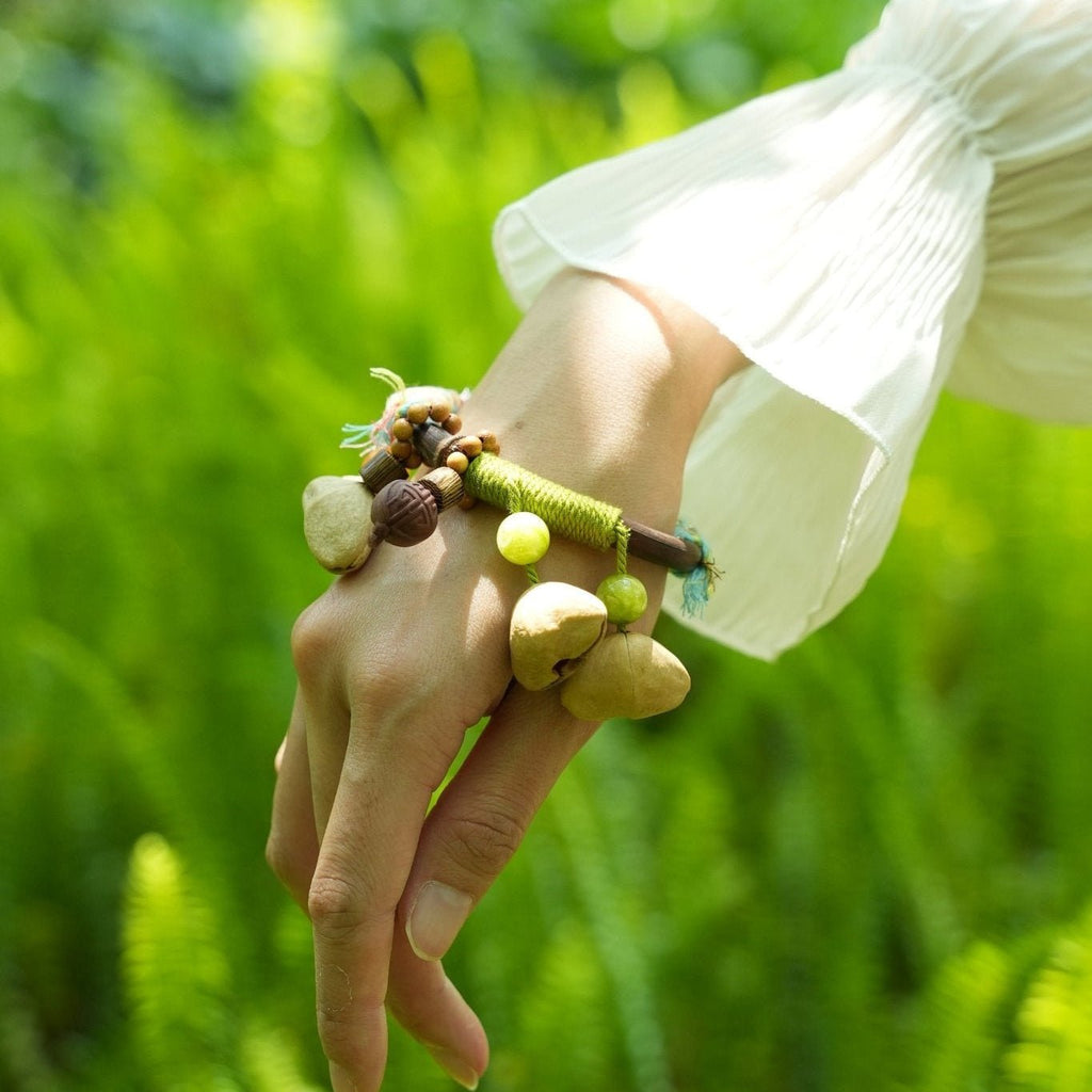 "Tribal Vine" Natural Branch Seed Bangle