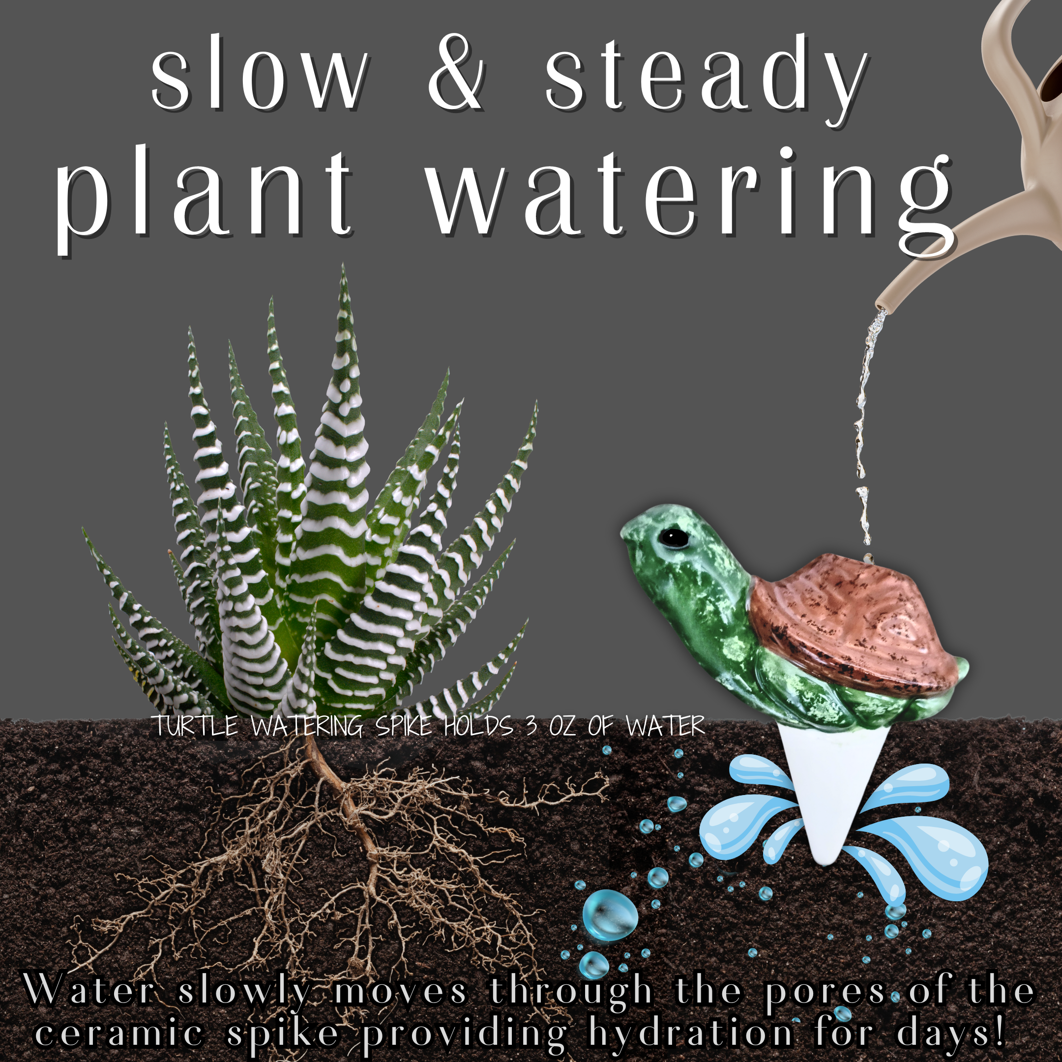 Turtle Plant Watering Spike