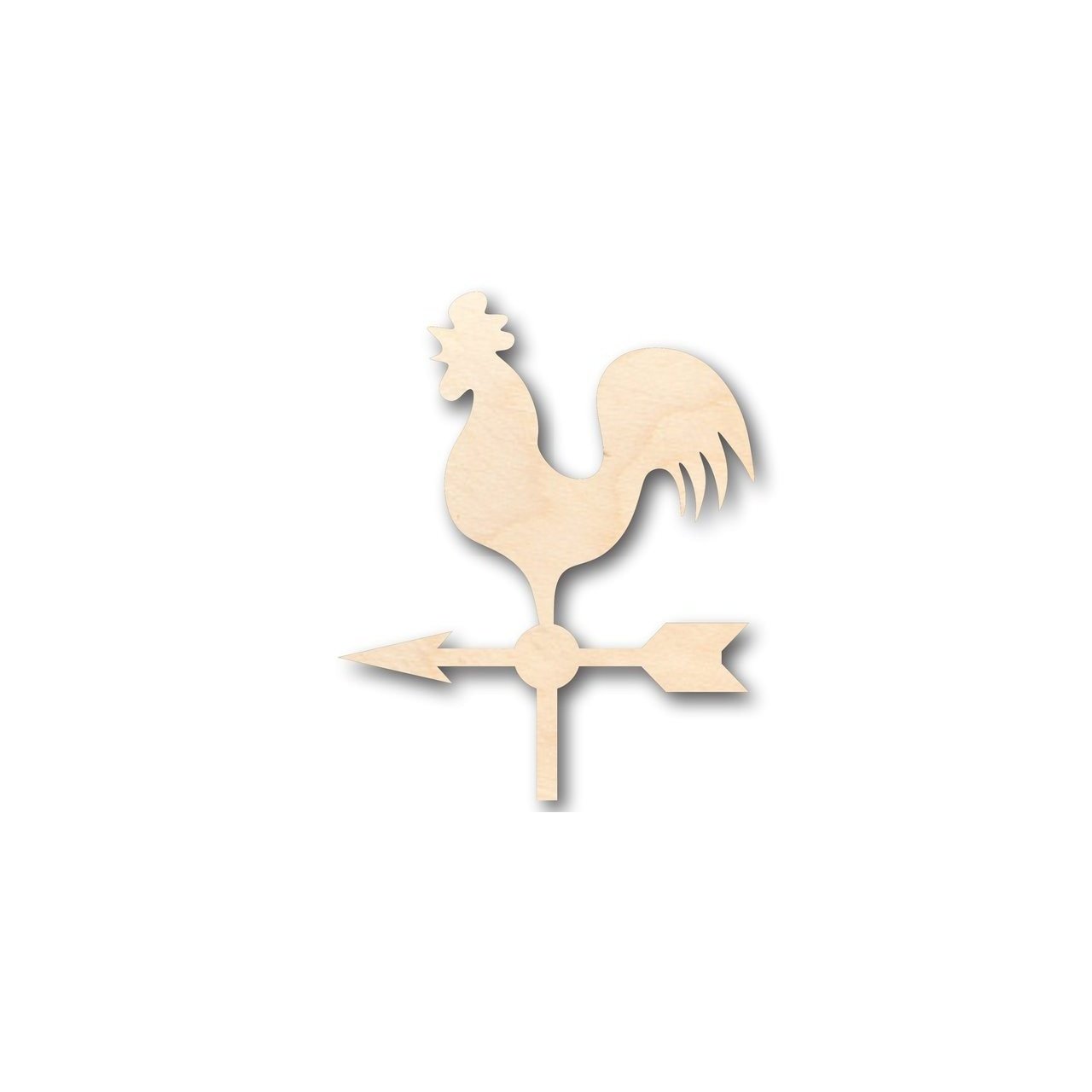 Unfinished Wood Weather Vane Shape - Farm - Garden - Craft - up to 46" DIY