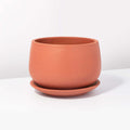 Valentina Terracotta Minimalist Planter 5.5"- Empty