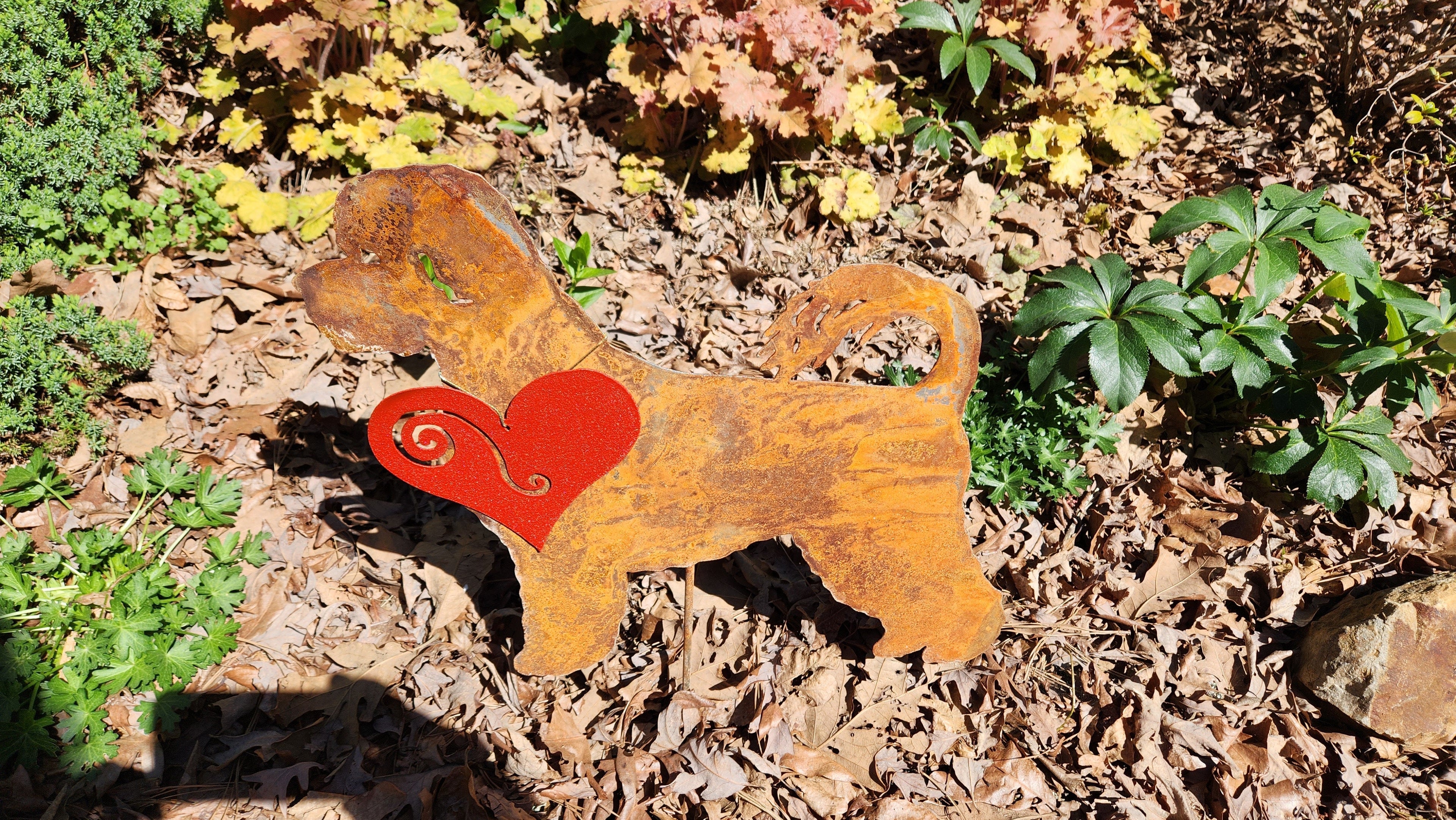 Portuguese Water Dog Garden Stake or Wall Hanging
