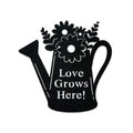 Watering Can Gardening Monogram - Metal Sign