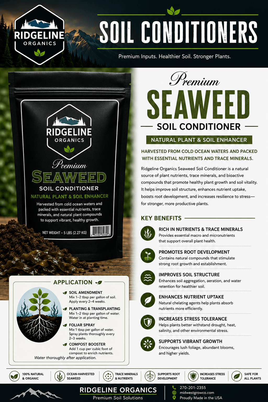 Ridgeline Organics Soluble Kelp Extract