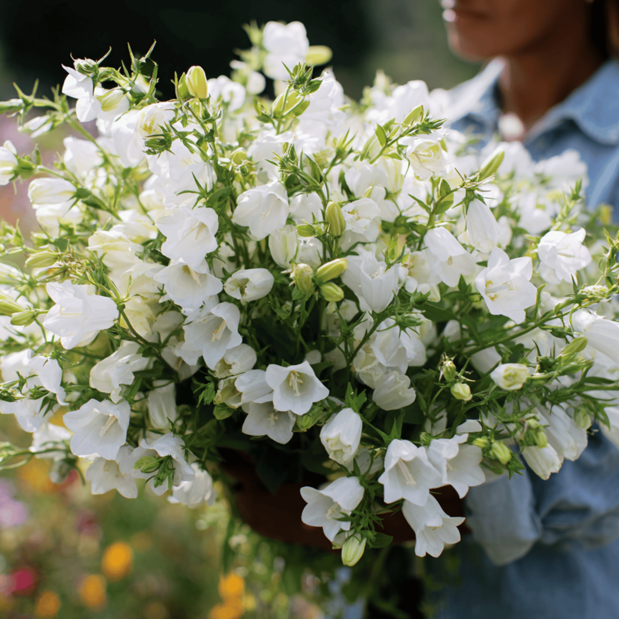 White Canterbury Bells – 100 Seeds