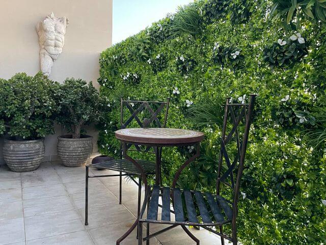 Sample Panel – White Oasis Vertical Garden (Small Sample)