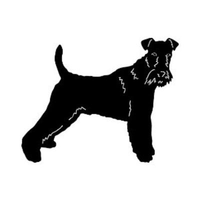 Wire Fox Terrier Garden Stake or Wall Hanging