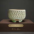 WS0010 Artisan Handcrafted Pottery Planter Pot - Pot rim diameter: 3.5"