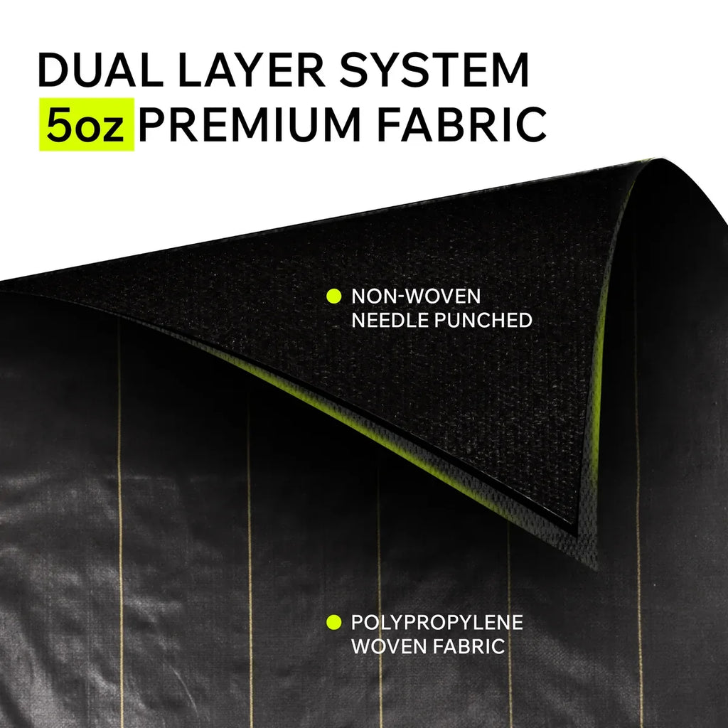 XBAR Heavy-Duty Weed Barrier Fabric (5 oz Dual-Layer)