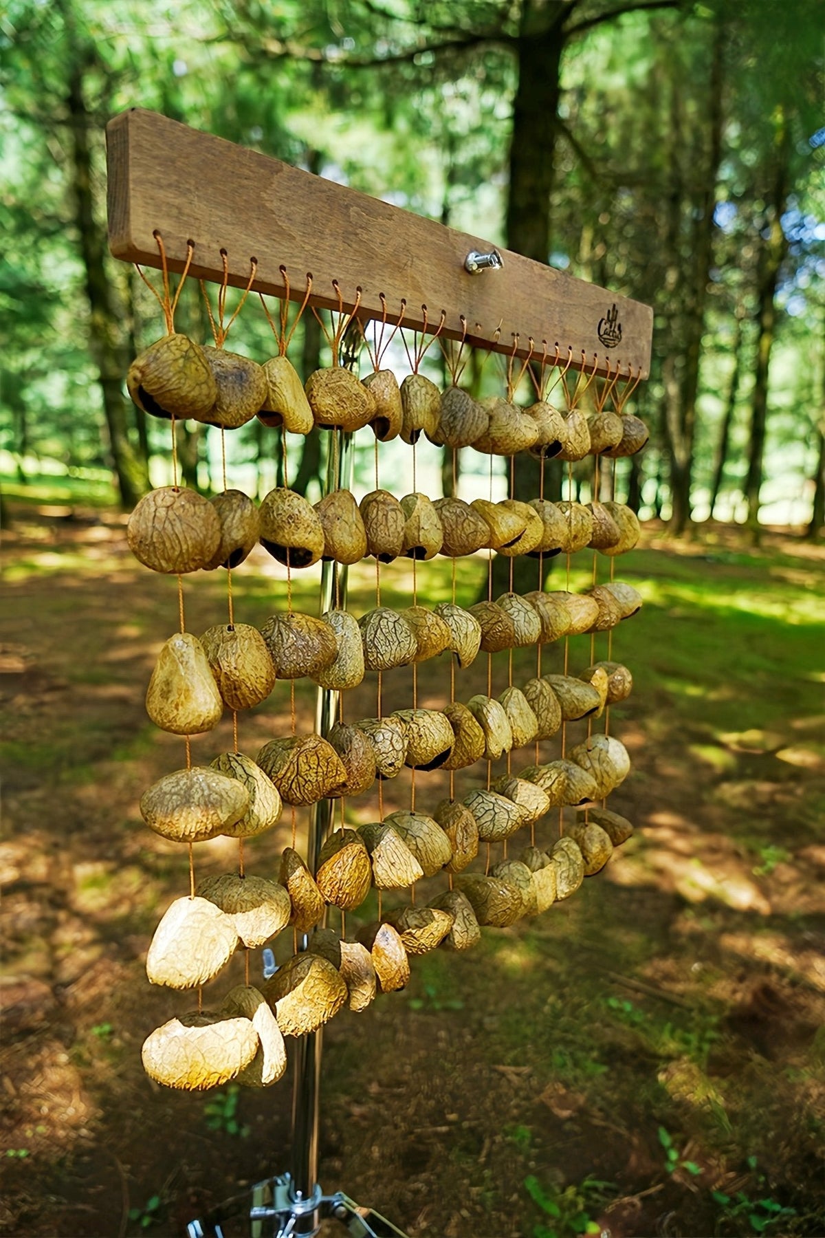 Handmade Panji  Seed Shell Hand Bell